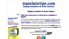 What Translatortips.com website looked like in 2014 (10 years ago)