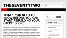 What Theseventytwo.com website looked like in 2014 (11 years ago)