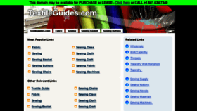 What Textileguides.com website looked like in 2014 (10 years ago)