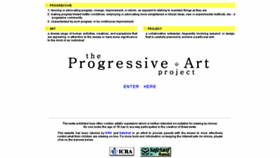 What The-progressive-art-project.com website looked like in 2014 (10 years ago)