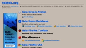 What Tektek.org website looked like in 2014 (10 years ago)