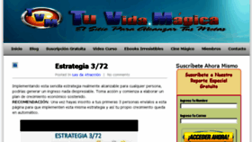 What Tuvidamagica.com website looked like in 2014 (10 years ago)