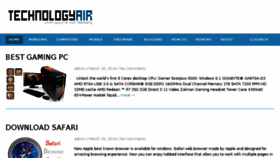 What Technologyair.com website looked like in 2014 (10 years ago)