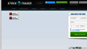 What Thestocktradersite.com website looked like in 2014 (10 years ago)