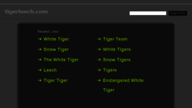 What Tigerleech.com website looked like in 2014 (10 years ago)