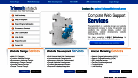 What Triumphinfotech.com website looked like in 2014 (10 years ago)