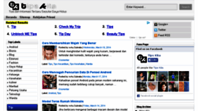 What Tipskita.com website looked like in 2014 (10 years ago)