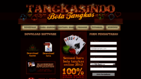 What Tangkasindo.com website looked like in 2014 (10 years ago)