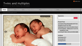 What Twinsandmultiples.com website looked like in 2014 (10 years ago)