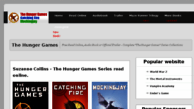 What Thehungergames.cc website looked like in 2014 (10 years ago)
