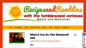 What Tumbleweedcontessa.com website looked like in 2014 (10 years ago)