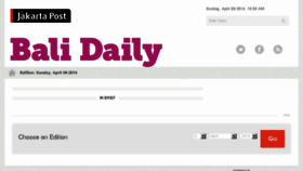 What Thebalidaily.com website looked like in 2014 (10 years ago)