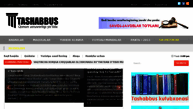 What Tashabbus.uz website looked like in 2014 (10 years ago)