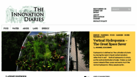 What Theinnovationdiaries.com website looked like in 2014 (10 years ago)