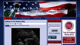 What Thoughtsfromaconservativemom.com website looked like in 2014 (10 years ago)