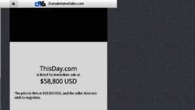 What Thisday.com website looked like in 2014 (10 years ago)