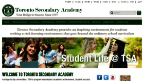 What Tsacademy.ca website looked like in 2014 (10 years ago)