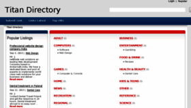 What Titandirectory.com website looked like in 2014 (10 years ago)