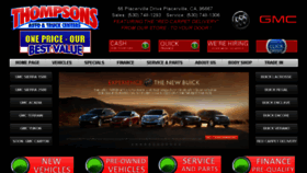 What Thompsonsbuickgmc.com website looked like in 2014 (10 years ago)