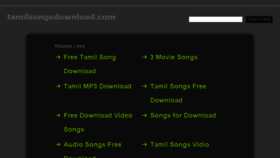 What Tamilsongsdownload.com website looked like in 2014 (10 years ago)