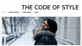 What Thecodeofstyle.com website looked like in 2014 (10 years ago)