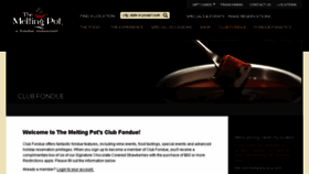 What Themeltingpotclubfondue.com website looked like in 2014 (10 years ago)