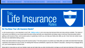 What Toplifeinsurancerates.com website looked like in 2014 (10 years ago)