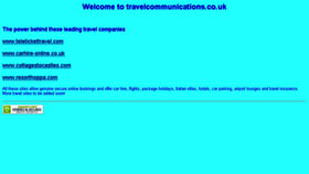 What Travelcommunications.co.uk website looked like in 2014 (10 years ago)