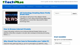 What Techplusblog.com website looked like in 2014 (10 years ago)
