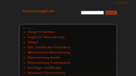 What Treuesiegel.de website looked like in 2014 (10 years ago)