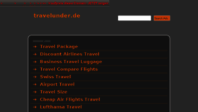 What Travelunder.de website looked like in 2014 (10 years ago)