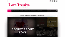 What Thelovearchive.com website looked like in 2014 (10 years ago)