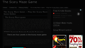What Thescarymazegame.net website looked like in 2014 (10 years ago)