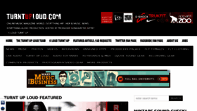 What Turntuploud.com website looked like in 2014 (10 years ago)