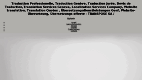 What Transpose.ch website looked like in 2014 (10 years ago)