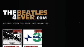 What Thebeatles4ever.com website looked like in 2014 (9 years ago)