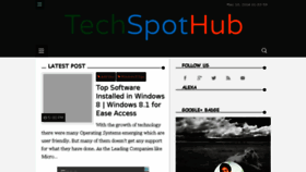 What Techspothub.com website looked like in 2014 (9 years ago)