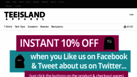 What Teeisland.co.uk website looked like in 2014 (9 years ago)