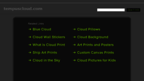 What Tempuscloud.com website looked like in 2014 (9 years ago)