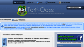 What Tarif-oase.de website looked like in 2014 (10 years ago)