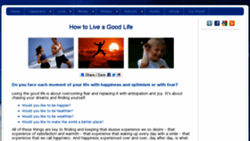 What Thegoodlife.org website looked like in 2014 (9 years ago)