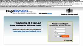 What Timlad.com website looked like in 2014 (9 years ago)