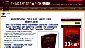 What Think-and-grow-rich-ebook.com website looked like in 2014 (9 years ago)