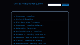 What Thelearningodyssy.com website looked like in 2014 (9 years ago)