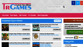 What Trgames.net website looked like in 2014 (9 years ago)