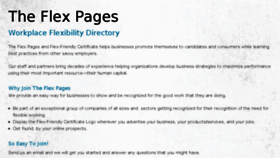What Theflexpages.com website looked like in 2014 (9 years ago)