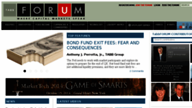What Tabbforum.com website looked like in 2014 (9 years ago)