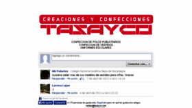 What Tasayco.com website looked like in 2014 (9 years ago)