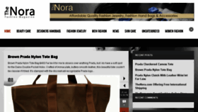 What Thenora.com website looked like in 2014 (9 years ago)