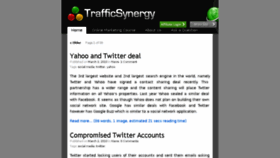 What Trafficsynergy.co.za website looked like in 2014 (9 years ago)